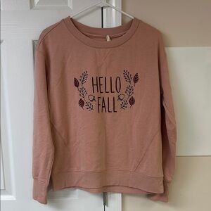 NWT C & C California Hello Fall Pullover Sweatshirt